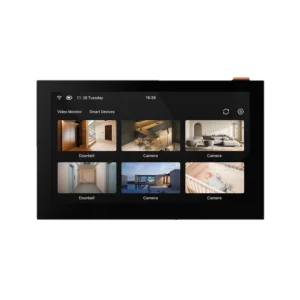 ezviz wireless monitor touch screen with ringtone, central control screen, works with up to 30 cameras/doorbells, wire free 7 inch colour touchable display, 2 way talk (sd7)